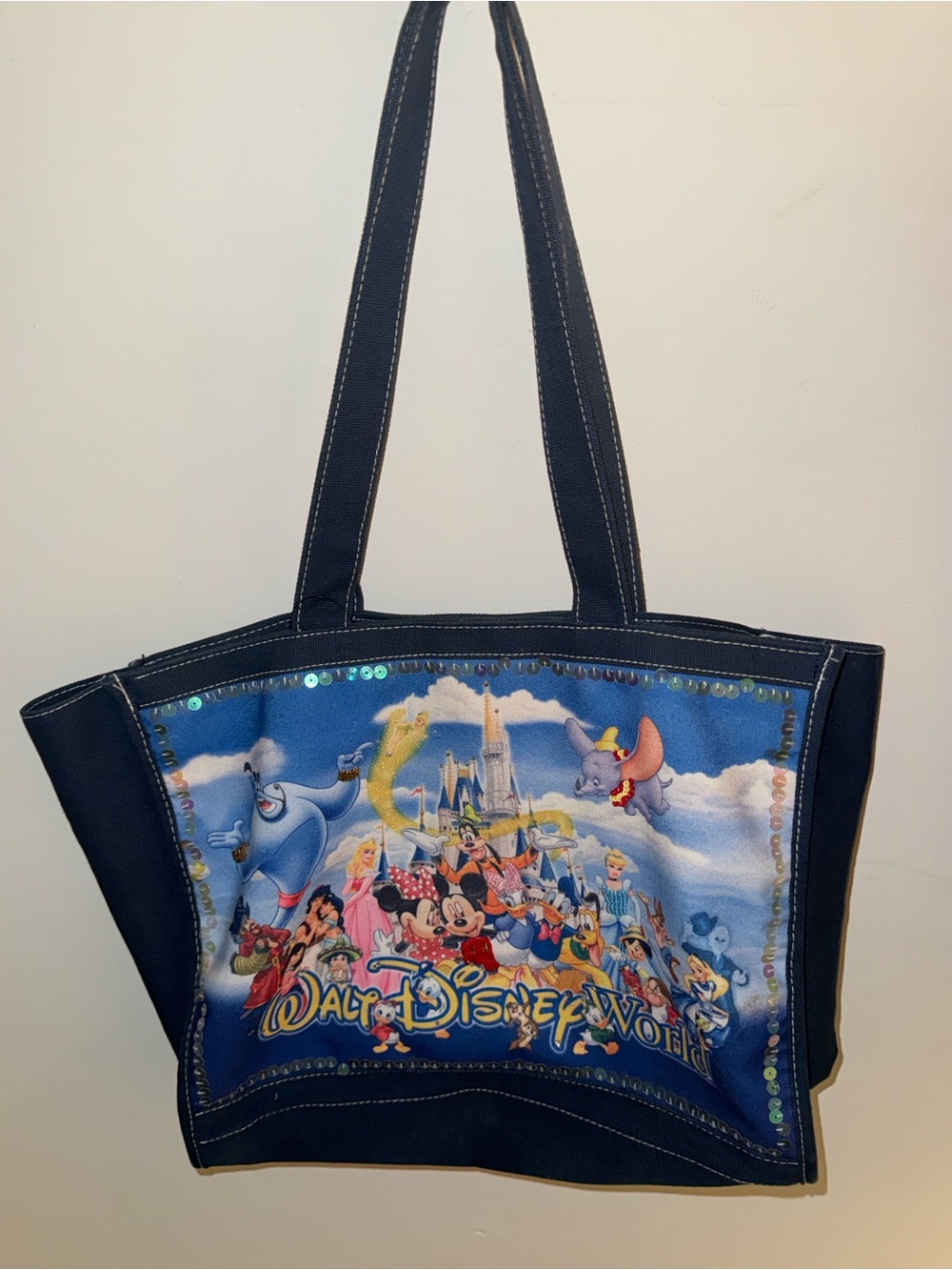 Disney Navy Multi-Character Walt Disney World Tote